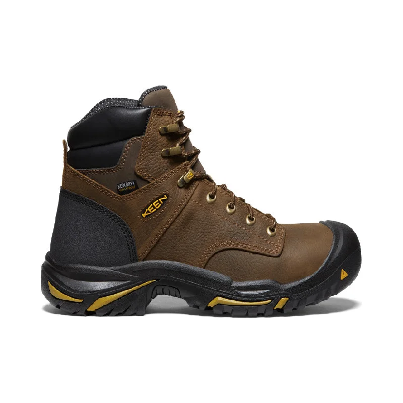 Cozy warm boots for men-Men's Mt Vernon 6" Waterproof Boot (Soft Toe)  |  Cascade Brown