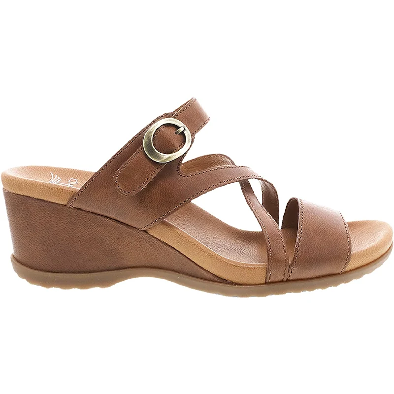 sandals for summer beach fun in styleWomen's Dansko Ana Tan Glazed Calf Leather