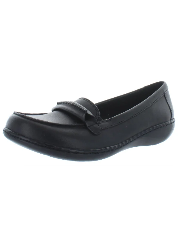 Ashland Lily Womens Leather Slip On Loafers