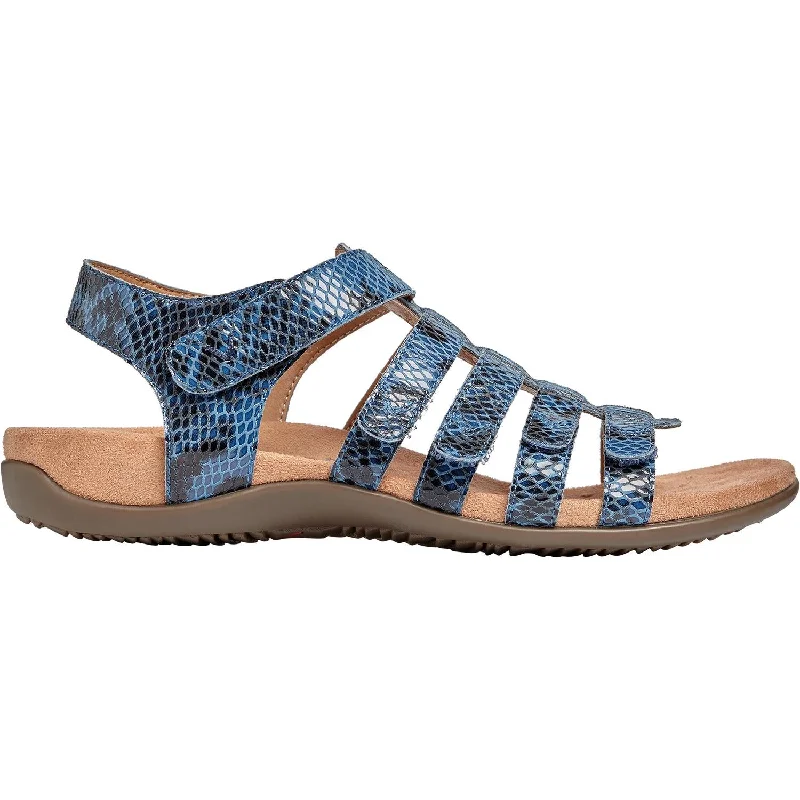 sandals for summer vacations in the cityWomen's Vionic Harissa Indigo Snake Leather