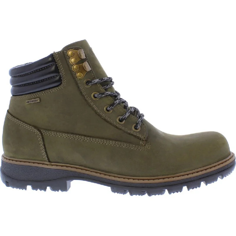 Stylish winter boots for men-Country Jack 9851 Colton Mens Khaki Leather Waterproof Boots