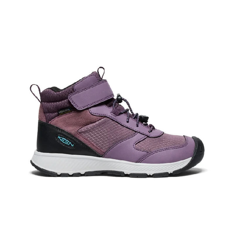 Comfortable snow boots with deep treads-Big Kids' Skua Waterproof Boot  |  Black Plum/Plum Perfect