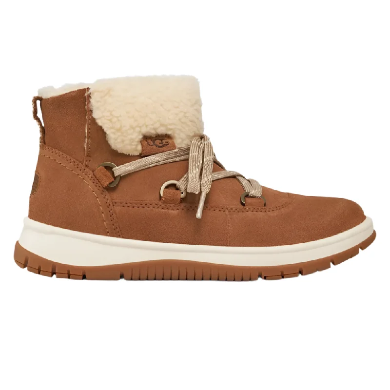 Comfortable boots for snowy terrain-Ugg Women's Lakesider Heritage Lace Up Boot Chestnut